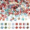 SUNNYCLUE 320Pcs 8 Style 2-Hole Glass Seed Beads SEED-SC0001-09-1