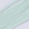 Opaque Solid Color Glass Bead Strands X-GLAA-F076-A11-1