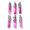 Natural Striped Agate/Banded Agate Big Pointed Pendants G-G738-A-25-1