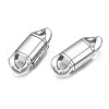 Non-Tarnish 304 Stainless Steel Fold Over Clasps STAS-S080-01C-P-1