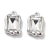 Rack Plating Alloy Rhinestone Charms PALLOY-F311-18P-01-1
