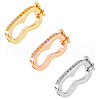 DICOSMETIC 3Pcs 3 Colors 925 Sterling Sliver Peanut Twister Clasps STER-DC0001-25-1