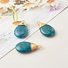 Natural Apatite Pendants X-PALLOY-JF00878-5