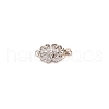 Brass Rhinestone Box Clasps KK-WH0045-05P-1