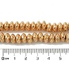Electroplated Natural Lava Rock Beads Strands G-I360-P01-02-4