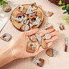 26Pcs 13 Styles Printed Opaque Resin & Walnut Wood Pendants RESI-TA0001-89-6