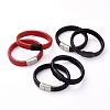 Unisex Leather Cord Weave Bracelets BJEW-JB04893-1