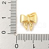 Rack Plating Brass Micro Pave Clear Cubic Zirconia Pendants KK-B093-01H-G-3