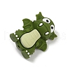Dinosaur Food Grade Silicone Focal Beads SIL-A009-01B-3