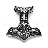 Viking 304 Stainless Steel Pendants STAS-N105-01E-AS-1