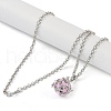 Brass Enamel Pendant Necklaces NJEW-G089-06P-02-2