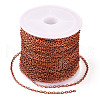 Brass Coated Iron Flat Cable Chains CH-TAC0007-02R-11