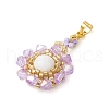 Natural Mashan Jade(Dyed & Heated) Pendants PALLOY-MZ00253-03-3