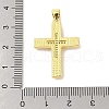 Rack Plating Brass Clear Cubic Zirconia ABS Pearl Enamel Pendants KK-S380-09G-3