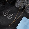 Unicraftale 4Pcs 2 Colors Rhodium Plated 925 Sterling Silver Charms STER-UN0001-11-4