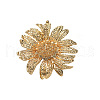 Elegant Alloy Sunflower Ring with Vintage French Irregular Geometric Design ZD8347-5