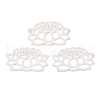 Natural White Shell Carved Cabochons SSHEL-C012-07-1