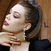 SOFPLATE 24Pcs 3 Colors Alloy with Rhinestone Pendants FIND-SP0001-91-5