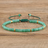 Natural Green Aventurine Beaded Braided Bracelets QH4784-3-1
