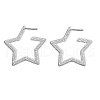 S925 Sterling Silver Star Stud Earrings NU9331-10