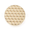 Texture Theme Roung Brass Stamp Head AJEW-M036-06A-G-2