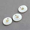 Freshwater Shell Pendants SSHEL-S249-W-1