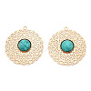 Brass Pendants KK-TAC0017-01LG-2