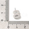 Ion Plating(IP) 304 Stainless Steel Micro Pave Cubic Zirconia Pendants STAS-H228-01P-08-3