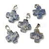 Natural Blue Spot Jasper Pendants G-Z067-06P-02-2