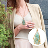 3Pcs 3 Colors 304 Stainless Steel Macrame Pouch Necklace Making NJEW-PH01550-6