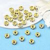Brass Rhinestone Spacer Beads RB-A014-Z6mm-28G-4