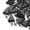 Natural Obsidian Pendants G-B127-04P-06-1