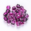 Two Tone Transparent Spray Painted Acrylic Beads ACRP-T005-26F-1