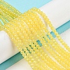 Baking Painted Transparent Glass Beads Strands DGLA-A034-J3mm-B07-2