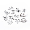 12Pcs 12 Style Alloy Charms Set FIND-A026-01P-1