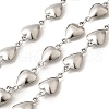 304 Stainless Steel Heart Link Chains CHS-C016-20P-1
