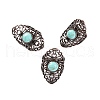 Synthetic Turquoise Retro Finger Rings RJEW-B067-02R-20-1