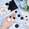   64Pcs 8 Style Lint and Aluminum Buttons FIND-PH0005-54-3