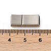 304 Stainless Steel Snap Lock Clasps STAS-U055-02A-P-3