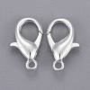 Silver Color Plated Alloy Lobster Claw Clasps X-E106-S-3