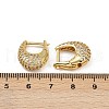 Oval Brass Micro Pave Clear Cubic Zirconia Hoop Earrings EJEW-S277-10G-A-5