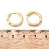 Sparkling Cubic Zirconia Huggie Hoop Earrings for Girl Women EJEW-H126-15G-3
