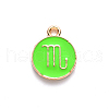 Alloy Enamel Pendants X-ENAM-S124-01A-06L-2