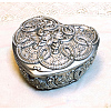 Heart Shaped Resin Jewelry Storage Boxes DARK-PW0001-114C-1