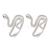 925 Sterling Silver Cuff Rings RJEW-D315-01P-4