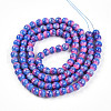 Baking Painted Glass Beads Strands X-DGLA-N008-8mm-02-2