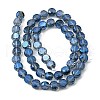 Electroplate Glass Beads Strands EGLA-L045-G-FR01-2
