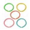 Polymer Clay Column Beaded Stretch Bracelets BJEW-JB09756-1