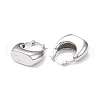 Rack Plating Brass Handbag Shape Hoop Earrings for Women EJEW-F306-04P-2