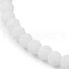 2Pcs 2 Styles Frosted Faceted Glass Beaded Stretch Bracelet Sets BJEW-JB10452-01-5